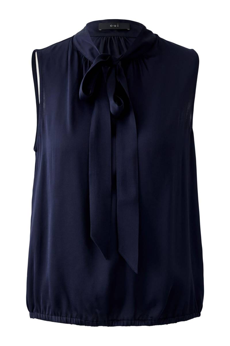 Oui - Bluse Viskose darkblue - Gr. - 42 von Oui