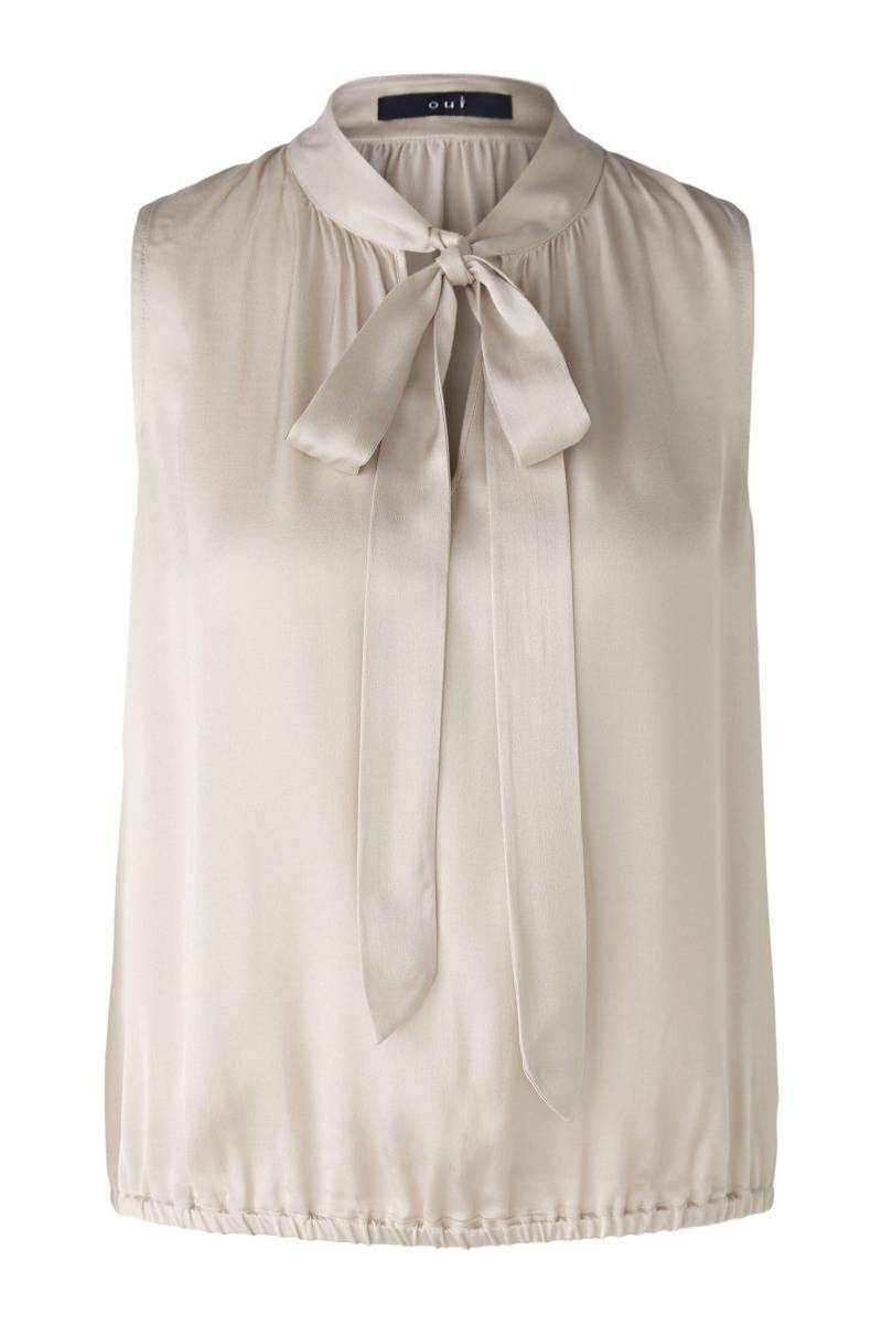 Oui - Bluse Viskose light stone - Gr. - 42 von Oui