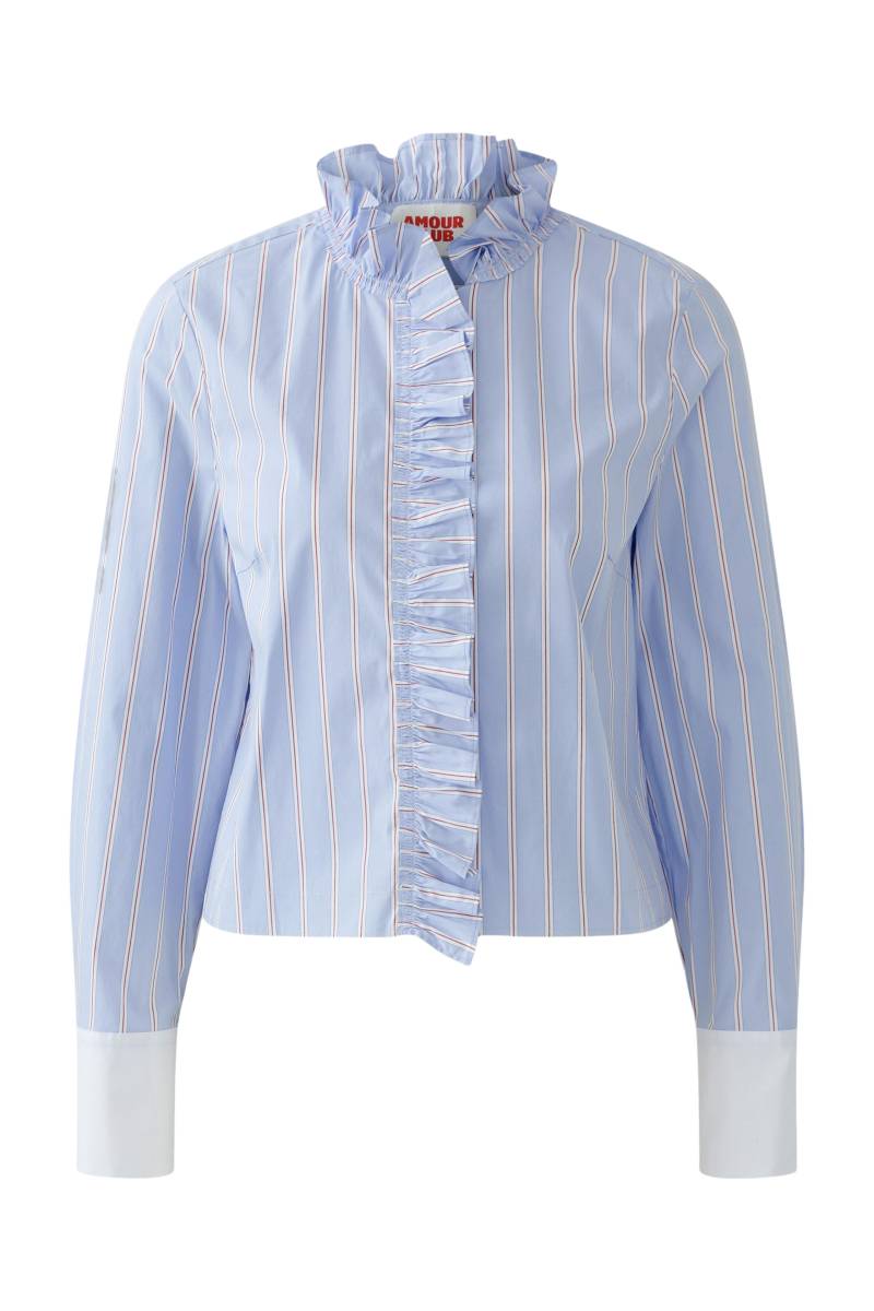 Oui - Bluse lt blue rose - Gr. - 42 von Oui