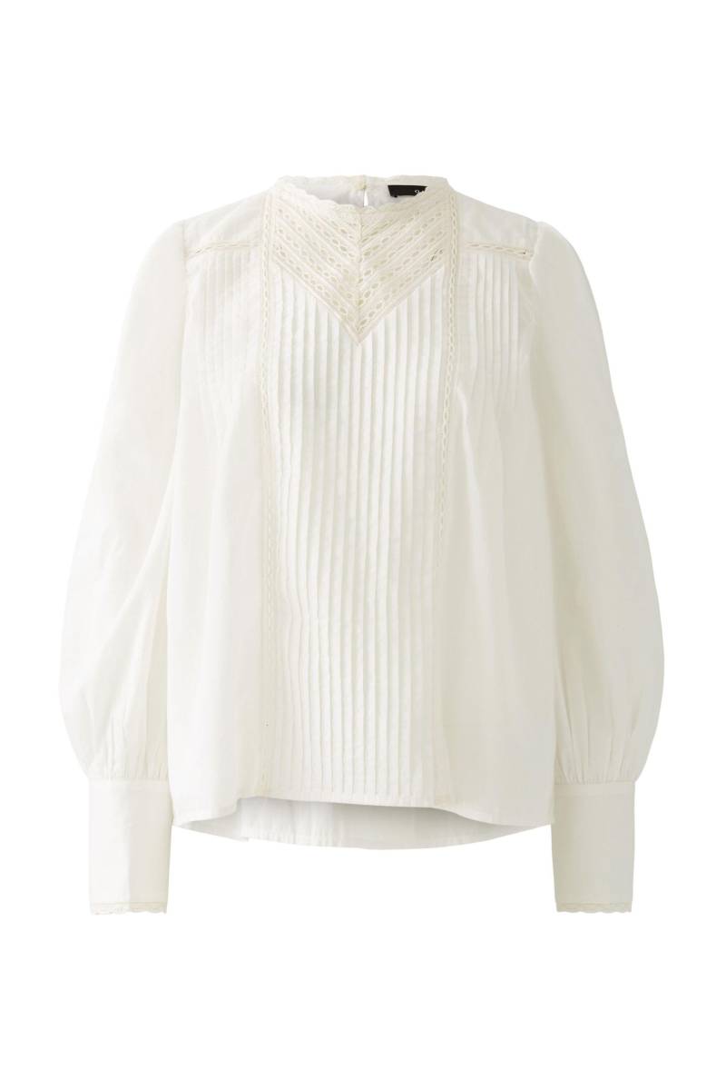 Oui - Bluse reine Baumwolle cloud dancer - Gr. - 36 von Oui