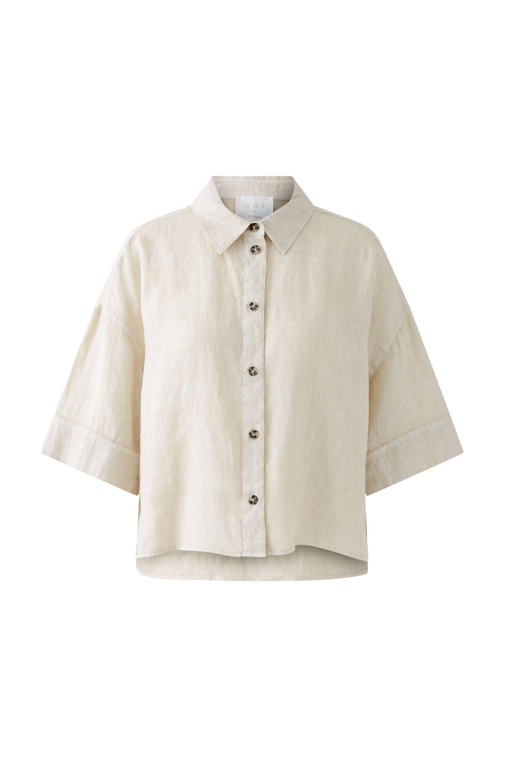 Oui - Bluse reines Leinen - Gr. - 38 von Oui