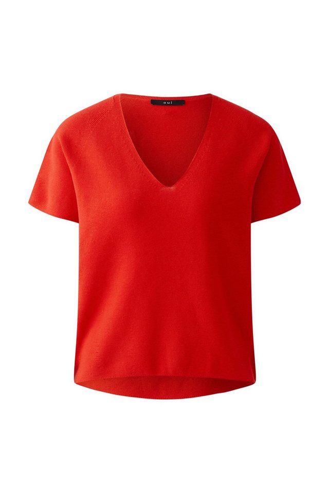 Oui Blusenblazer Pullover lipstick red von Oui