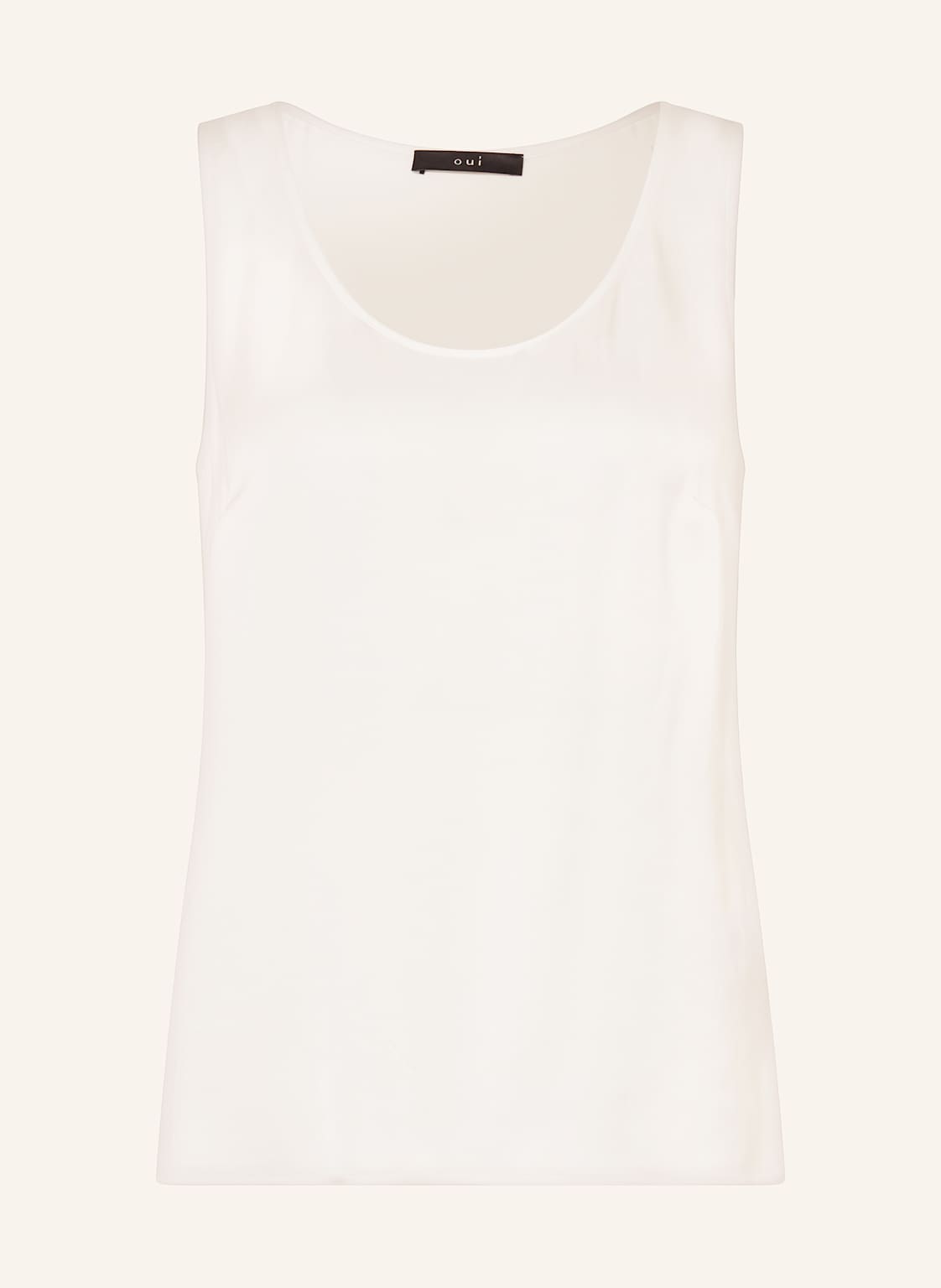 Oui Blusentop Aus Satin weiss Oui Blusentop Aus Satin weiss von Oui