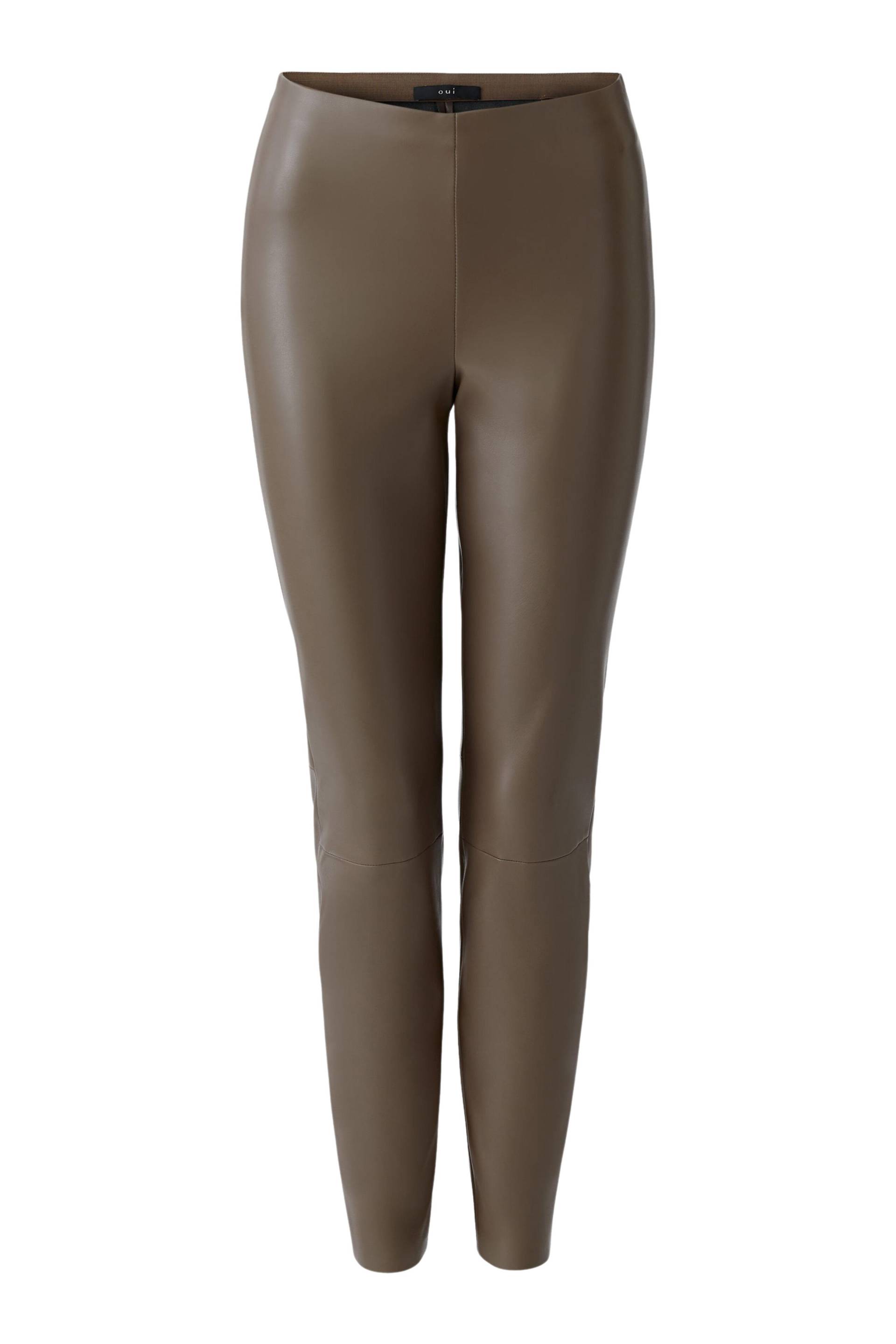 Oui - CHASEY Leggings taupe - Gr. - 44 von Oui
