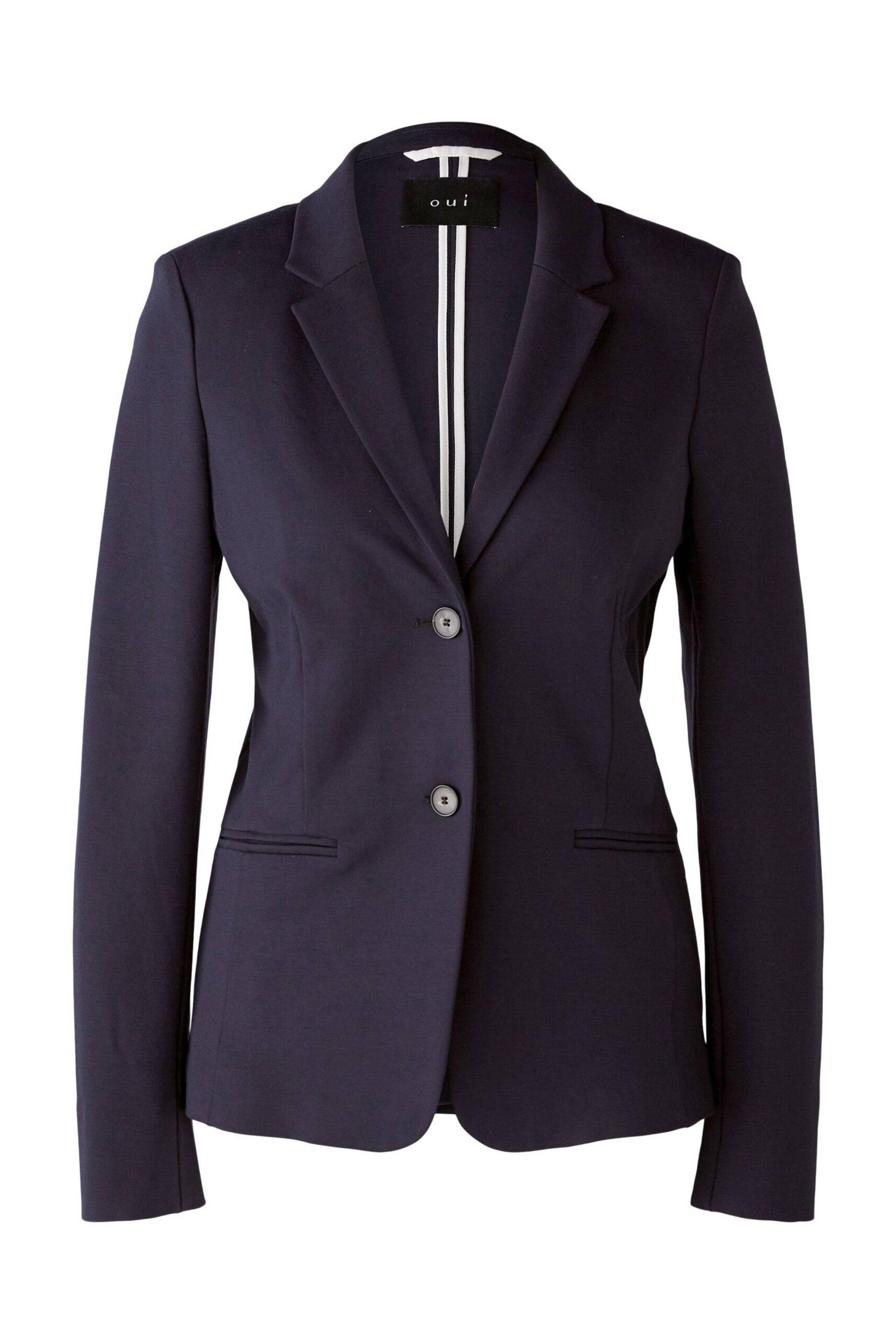 Oui - CLOYEE Blazer Heavy Jersey darkblue - Gr. - 34 von Oui