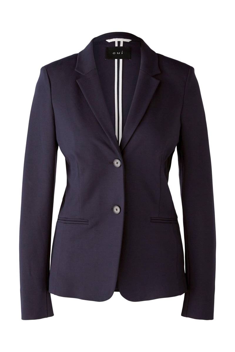 Oui - CLOYEE Blazer Heavy Jersey darkblue - Gr. - 34 von Oui