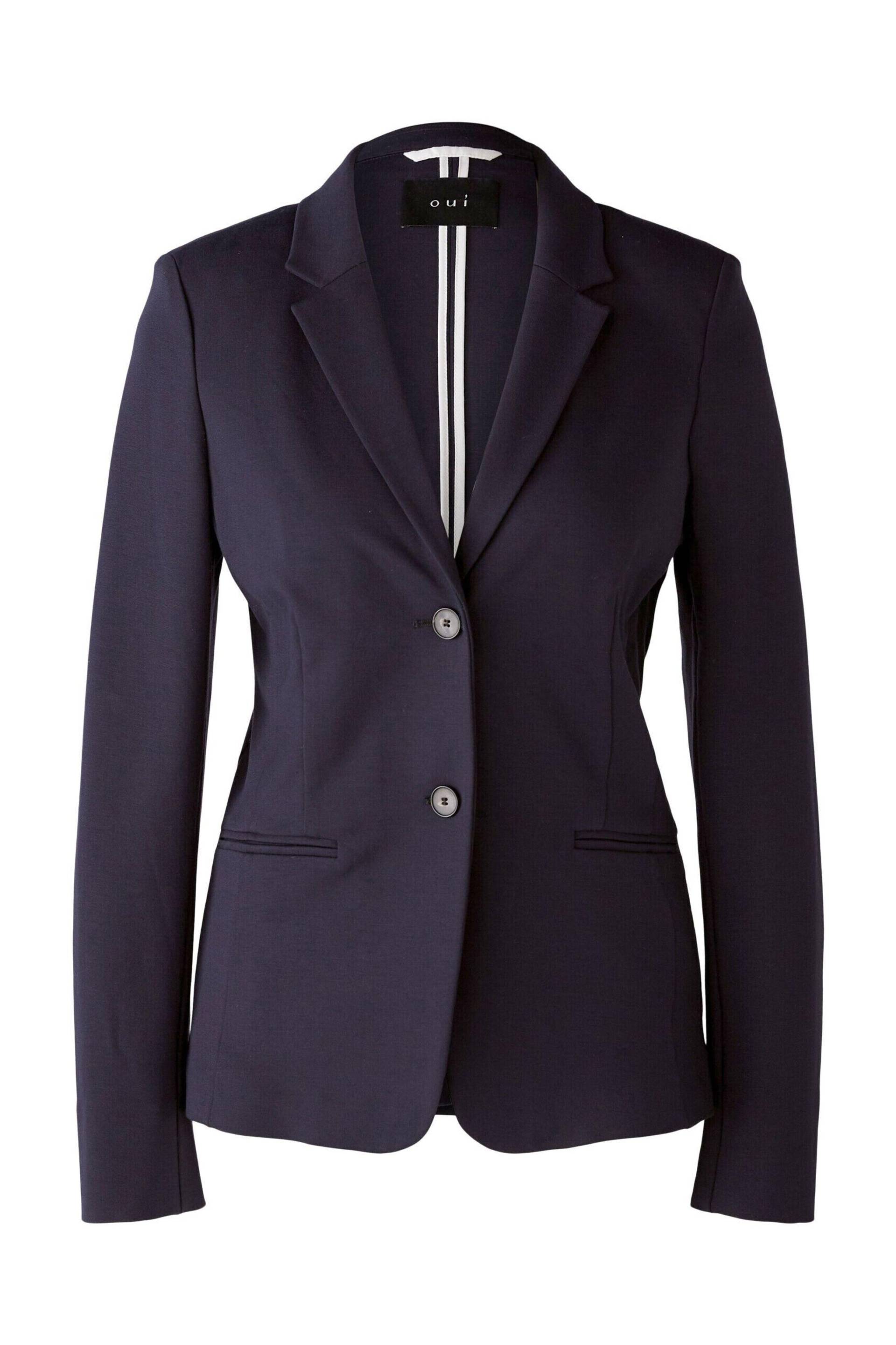 Oui - CLOYEE Blazer Heavy Jersey darkblue - Gr. - 38 von Oui