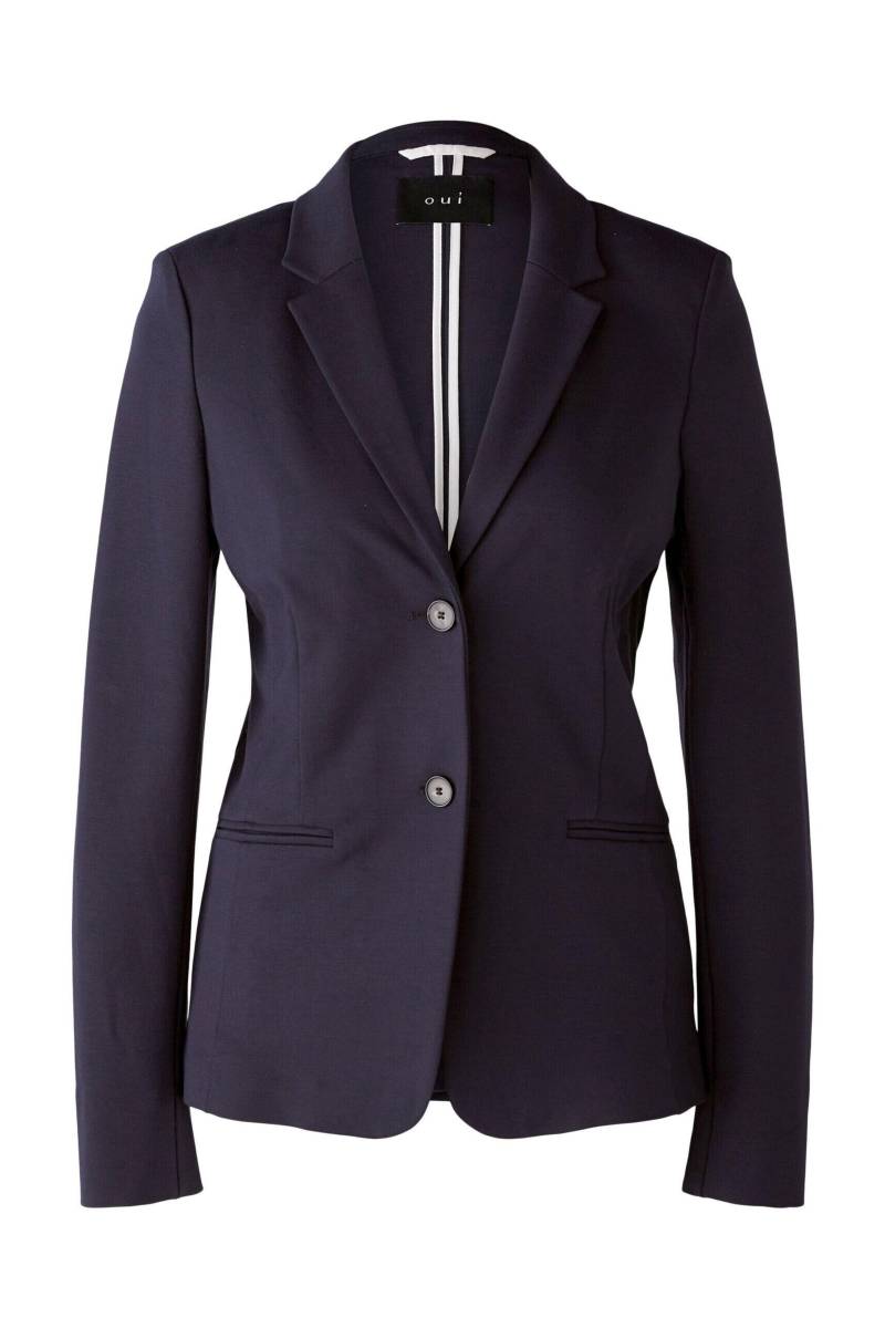 Oui - CLOYEE Blazer Heavy Jersey darkblue - Gr. - 38 von Oui