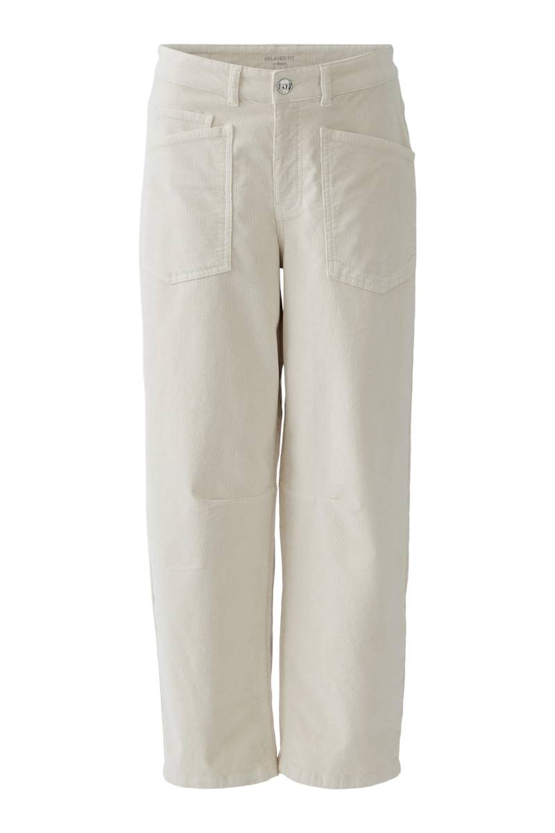 Oui - Cordhose Barrel Fit offwhite - Gr. - 34 von Oui