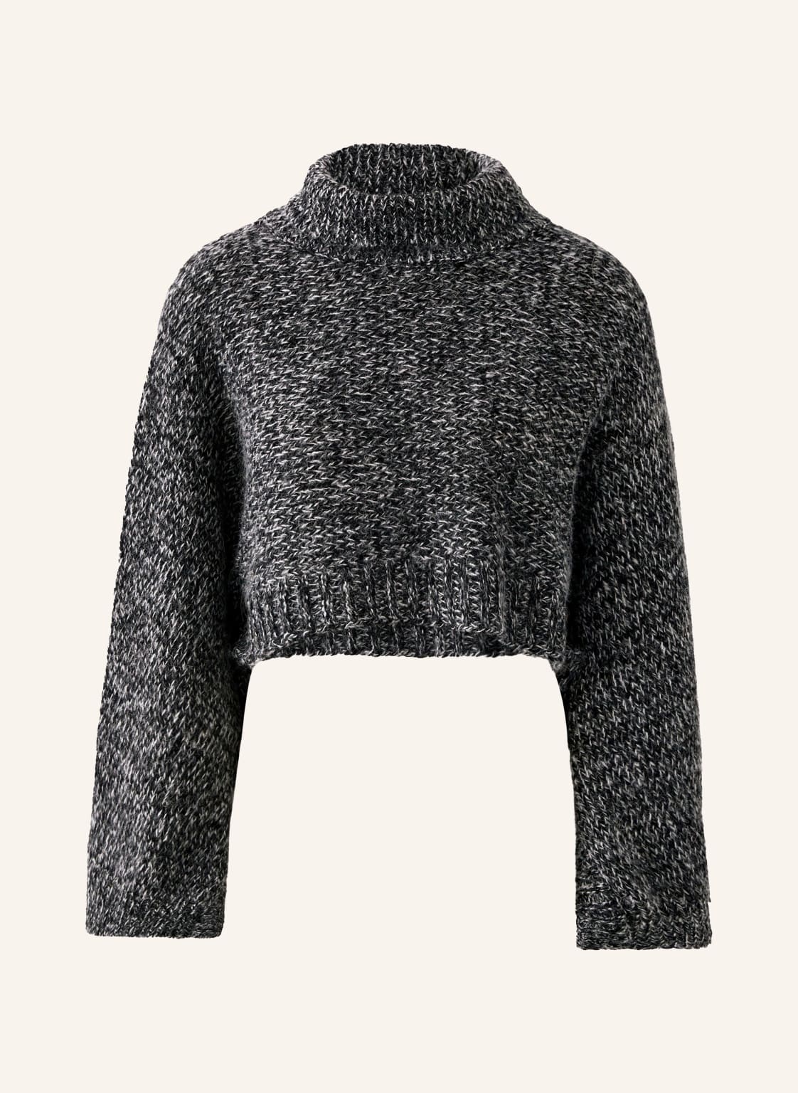 Oui Cropped-Pullover schwarz von Oui