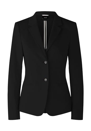 Oui Damen Blazer CLOYEE Heavy Jersey tailliert geschnitten Uni Business, Freizeit, Festlich V-Ausschnitt Reverskragen Jersey von Oui