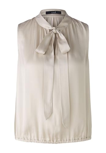 Oui Damen Bluse Viskose lässig geschnitten Uni Business, Festlich, Freizeit V-Ausschnitt Schluppe Viskose von Oui