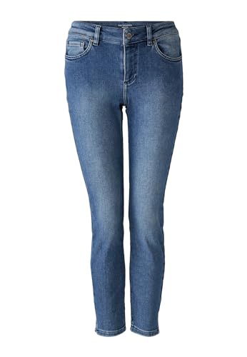 Oui Damen Jeans LOULUH Skinny fit, Cropped Skinny fit Uni Freizeit Denim Mischung von Oui