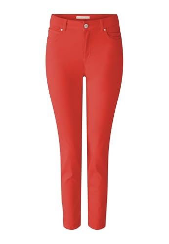 Oui Damen Jeggings BAXTOR Cropped mid Waist, Slim fit Slim fit Uni Business, Freizeit Baumwollmischung von Oui