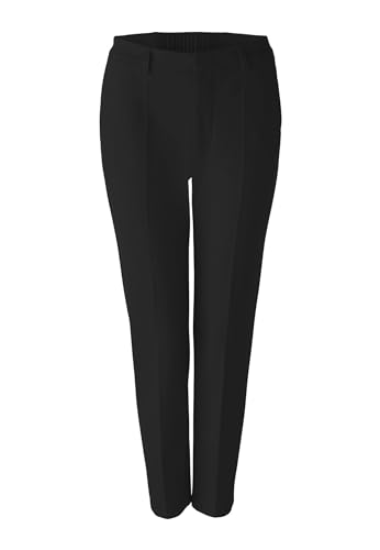 Oui Damen Jerseyhose FEYLIA Slim Fit, Cropped Slim fit Uni Business, Freizeit, Festlich Jersey von Oui