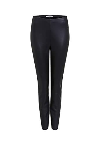 Oui Damen Leggings CHASEY aus veganem Leder Slim fit Uni Festlich, Freizeit Lederimitat von Oui