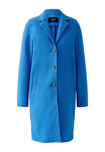 Oui Damen Mantel MAYSON Boiled Wool - reine Schurwolle gerade geschnitten Uni von Oui