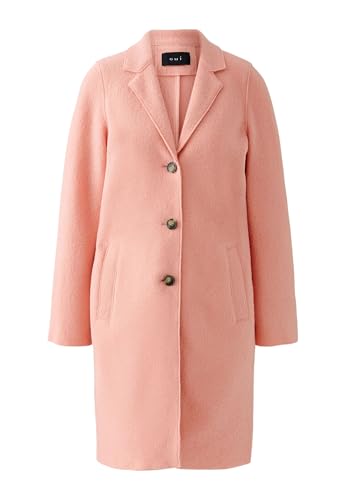 Oui Damen Mantel MAYSON Boiled Wool - reine Schurwolle gerade geschnitten Uni von Oui