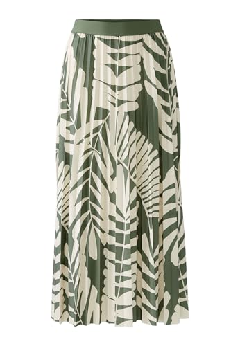 Oui Damen Midirock Silky Touch Qualität a-Shape Floral von Oui