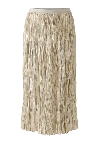 Oui Damen Plisseerock a-Shape Uni Festlich, Freizeit Polyester von Oui