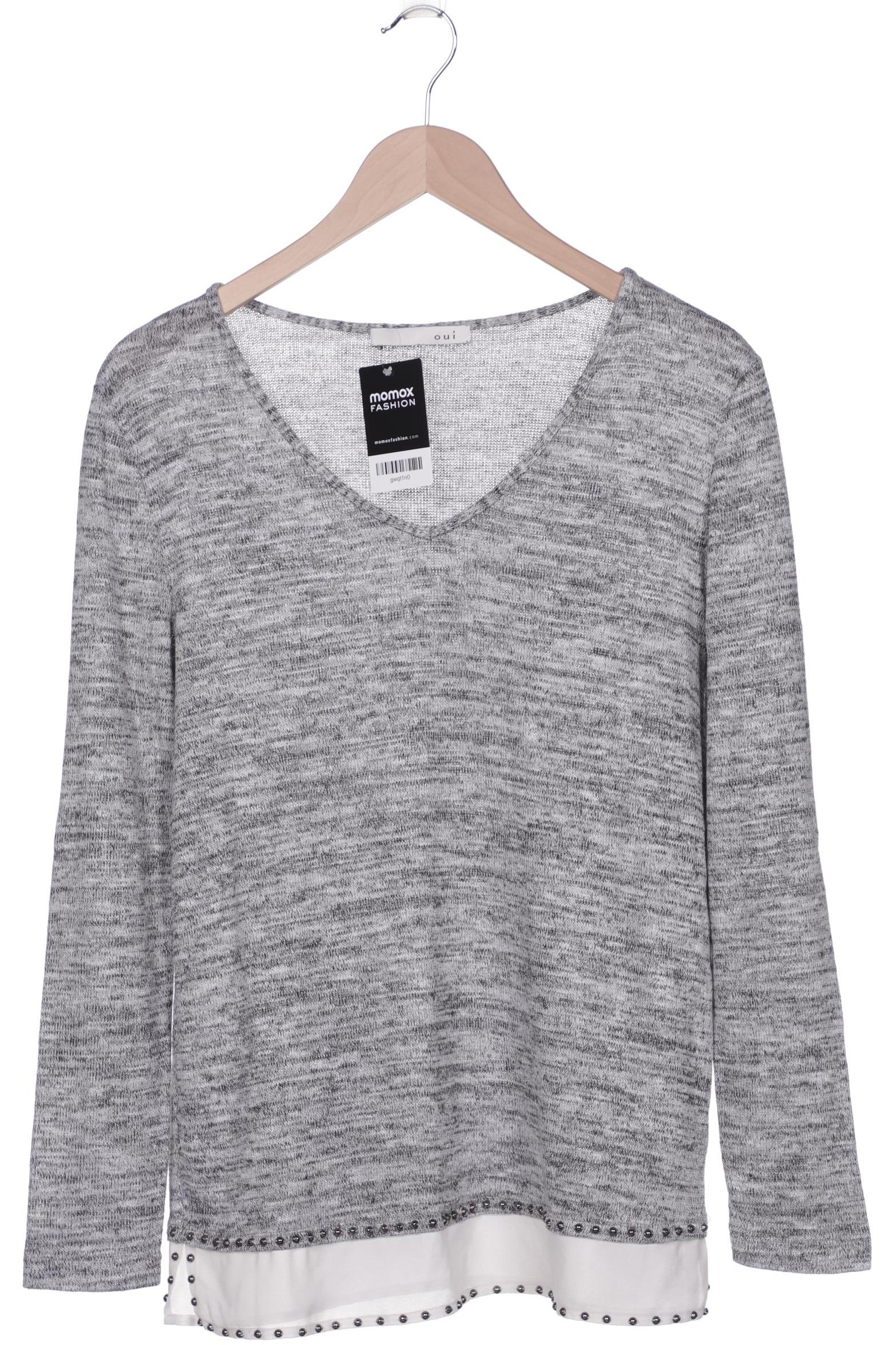 Oui Damen Pullover, grau von Oui