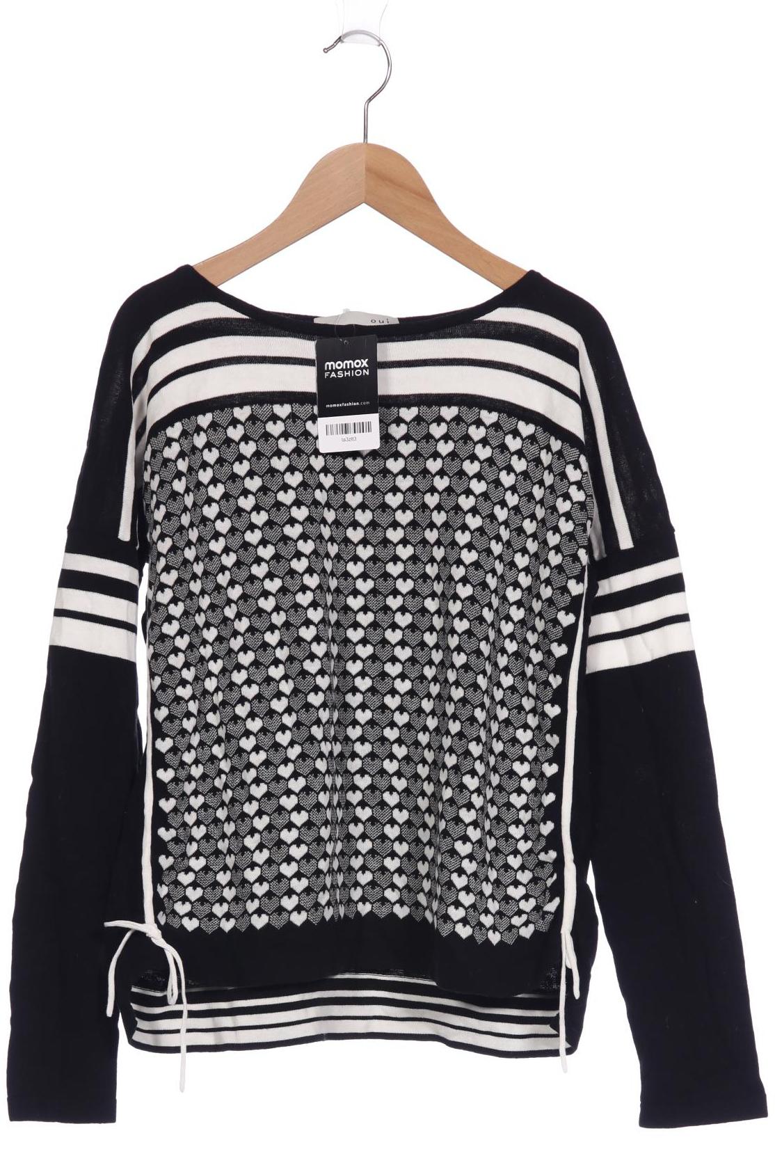 Oui Damen Pullover, schwarz von Oui