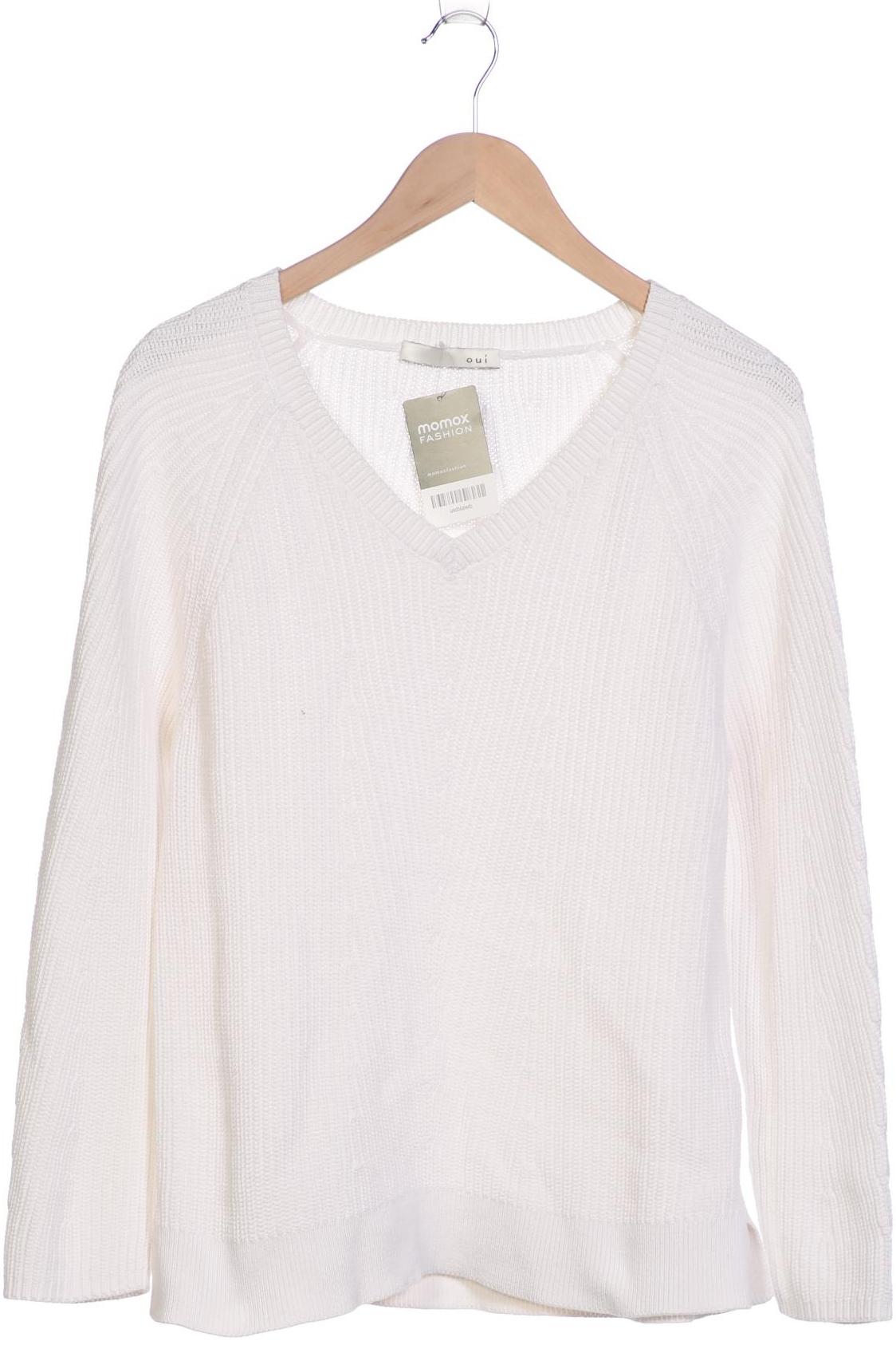 Oui Damen Pullover, weiß von Oui