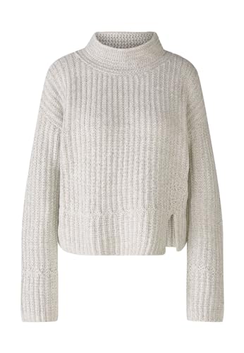 Oui Damen Pullover Baumwollmischung Boxy geschnitten Uni Freizeit Rollkragen Stehkragen Baumwollmischung von Oui