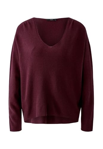 Oui Damen Pullover FREYJA Viskosemischung oversized geschnitten Uni von Oui
