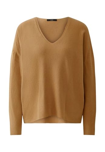 Oui Damen Pullover FREYJA Viskosemischung oversized geschnitten Uni von Oui