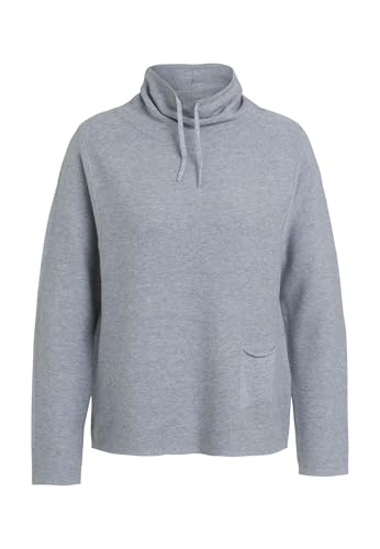 Oui Damen Pullover Keiko in Bio-Baumwolle lässig geschnitten Uni Freizeit, Lounge/Homewear Sonstige Stehkragen Baumwolle von Oui