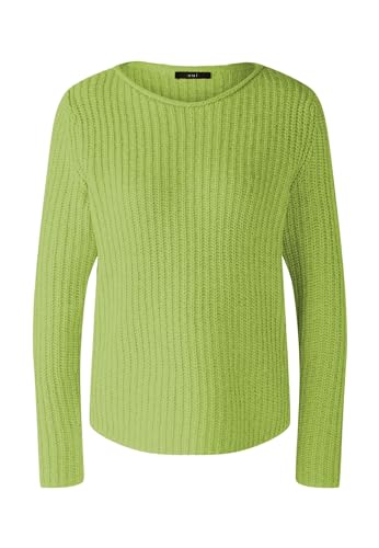 Oui Damen Pullover NAOLIN Baumwollmischung gerade geschnitten Uni Freizeit Rundhals ohne Kragen Baumwollmischung von Oui