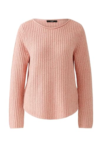 Oui Damen Pullover NAOLIN Baumwollmischung gerade geschnitten Uni von Oui