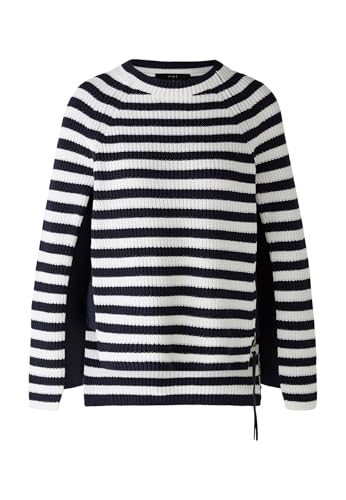 Oui Damen Pullover RUBI reine Baumwolle gerade geschnitten Gestreift von Oui