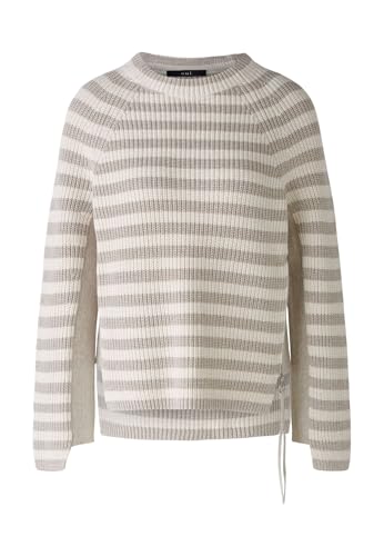 Oui Damen Pullover RUBI reine Baumwolle gerade geschnitten Gestreift von Oui