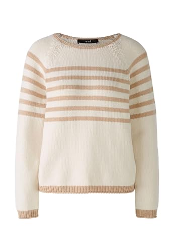 Oui Damen Pullover Viskosemischung lässig geschnitten Gestreift von Oui