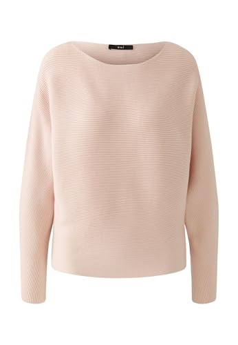 Oui Damen Pullover Viskosemischung lässig geschnitten Uni von Oui