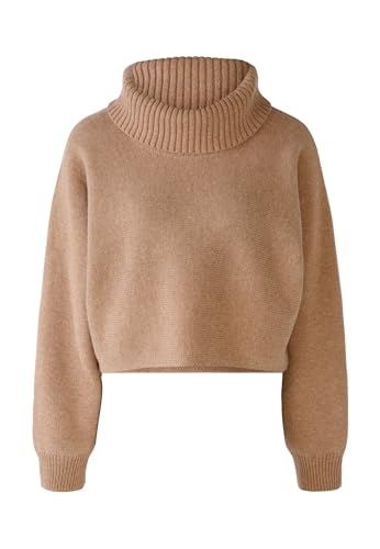 Oui Damen Pullover Wollmischung Boxy geschnitten Uni Freizeit Rollkragen Rollkragen Wollmischung von Oui