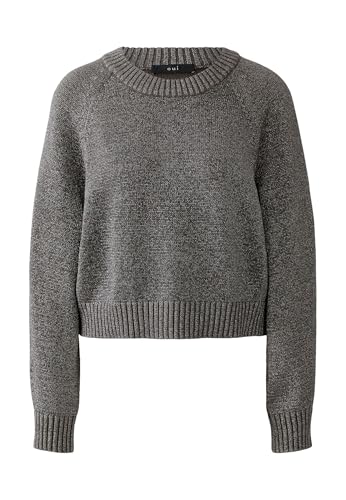 Oui Damen Pullover boxy geschnitten Uni von Oui