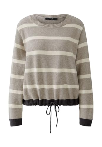 Oui Damen Pullover lässig geschnitten Gestreift von Oui