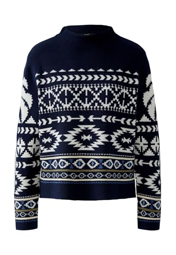 Oui Damen Pullover lässig geschnitten Norweger von Oui