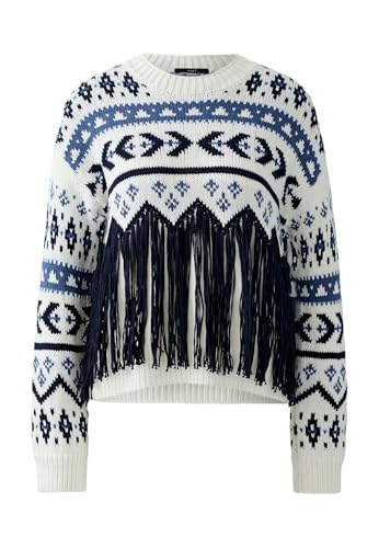 Oui Damen Pullover lässig geschnitten Norweger von Oui