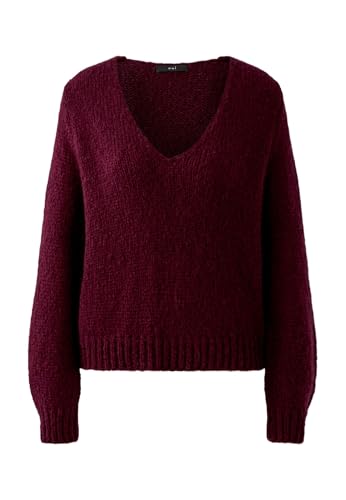 Oui Damen Pullover lässig geschnitten Uni von Oui