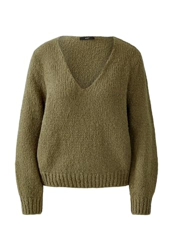 Oui Damen Pullover lässig geschnitten Uni von Oui