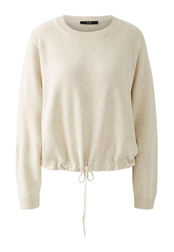 Oui Damen Pullover lässig geschnitten Uni von Oui