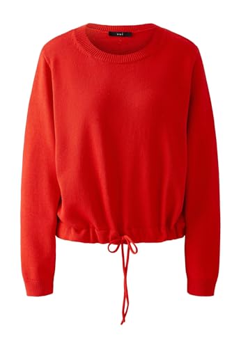 Oui Damen Pullover lässig geschnitten Uni von Oui
