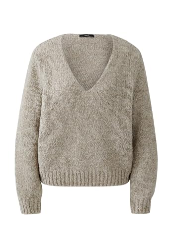 Oui Damen Pullover lässig geschnitten Uni von Oui