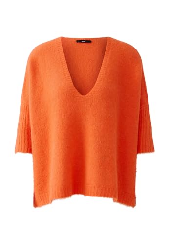 Oui Damen Pullover mit Alpaka oversized geschnitten Uni von Oui