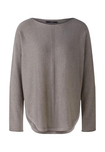 Oui Damen Pullover mit Seide oversized geschnitten Uni von Oui