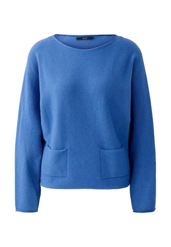 Oui Damen Pullover oversized geschnitten Uni von Oui